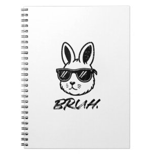 Oster-Bruh-Hase Sonnenbrille Lustiges Meme Männer  Notizblock