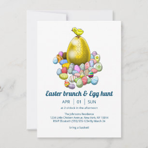 Oster-Brunch & Ostereier-Suche Oster-Einladung Einladung