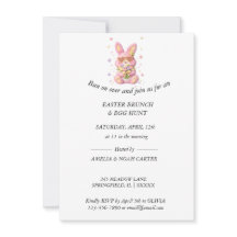 Oster-BRUNCH & -SUCHE mit besticktem Hasen