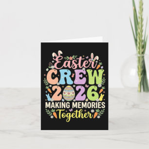 Oster-Crew 2026 Familie passendes Erinnerungsdesig Karte