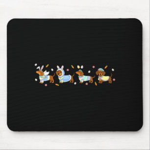 Oster-Dachshund-Hasen-Eier für Teenager-Jungs-Mädc Mousepad