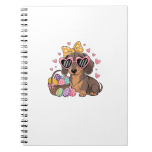 Oster-Dachshunde Süße Dachshund T-Shirt Notizblock