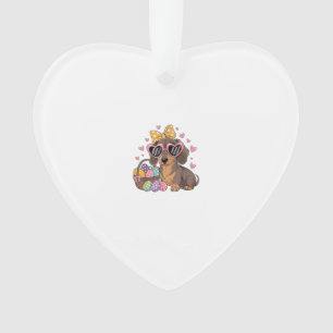 Oster-Dachshunde Süßes Dachshund-T-Shirt Ornament