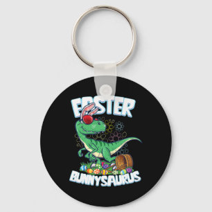Oster-Dinosaurier-Shirt Hase Ei Jagd Kinder Jungen Schlüsselanhänger