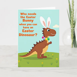 Oster-Dinosaurier-Spaß-Zeit-Karte Karte