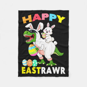 Oster-Dinosaurier T-Rex Hase Frohe Ostern Für Fleecedecke