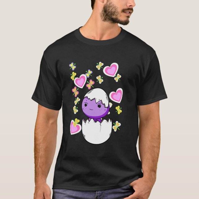 Oster-Ei-Drache-Dino-Ei-Ablage Kinder-Ei-Ei T-Shirt (Vorderseite)
