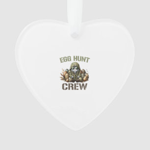 Oster-Ei-Jäger-Crew-Camo-Jagd-Oster-Tag-T-Shirt Ornament