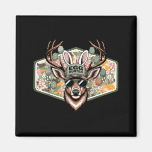 Oster-Ei-Jäger-Tarnung Lustiges Oster-Osterhirsch- Magnet
