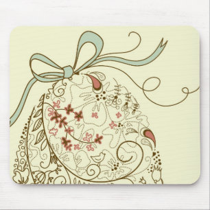 Oster-Ei mit floralen Elementen Mousepad