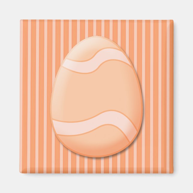 Oster-Ei (Orange) Magnet (Vorne)