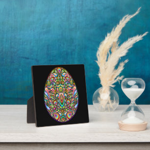 Oster-Ei-Psychedelic-Design-Kinder-Bio-T-Shirt Fotoplatte