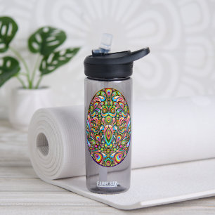 Oster-Ei-Psychedelic-Design-Kinder-Bio-T-Shirt Trinkflasche