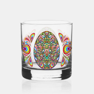 Oster-Ei psychedelisches Design Kinder Bio-T-Shirt Whiskyglas