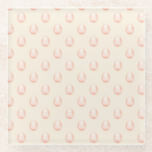 Oster-Ei-Stil Eleganter Druck Muster Glasuntersetzer