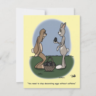 Oster-Eier Flachkarte Feiertagskarte