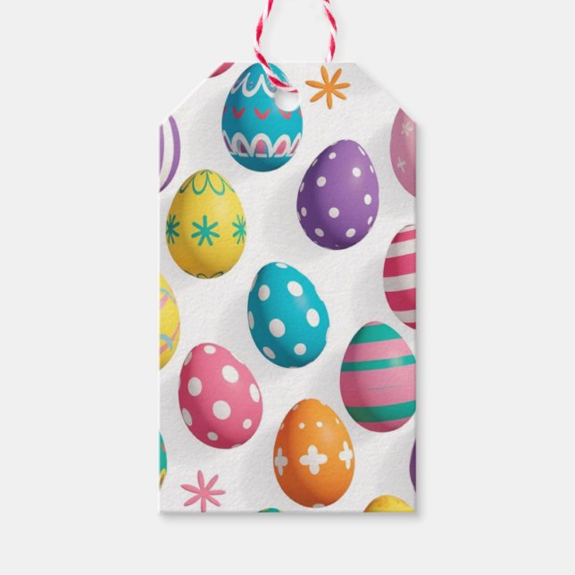 Oster-Eier-Foto Geschenkanhänger (Vorderseite)
