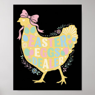 Oster-Eier-Händler Loral Huhn Henne Kokette Schlei Poster