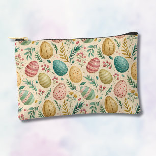 Oster-Eier im Vintage-Stil mit floralen Knospen Zubehörtasche