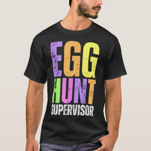 Oster-Eier-Such-Aufseher Lustige Mutter Vater Männ T-Shirt