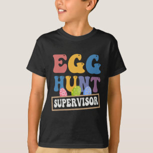 Oster-Eier-Such-Aufseher Lustige Mutter Vater Männ T-Shirt