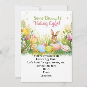 Oster-Eier-Such-Einladung – Frühlings-Osterparty Einladung