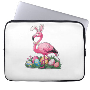 Oster-Flamingo-T-Shirt Laptopschutzhülle