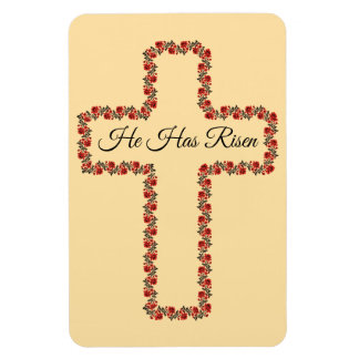 Oster-Flexible-Fotомагнет Kreuz aus Rosen Magnet