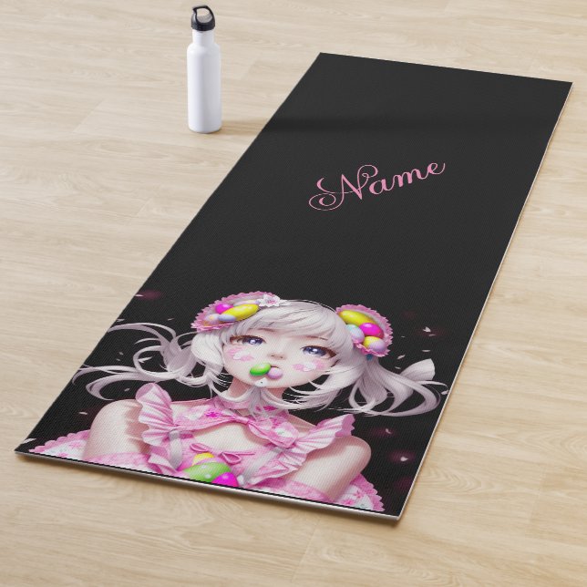 Oster/Frühling Anime Girl Yogamatte (Beispiel)