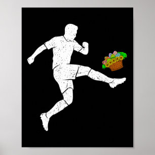 Oster-Fußball-Sketch-Eier Sport Jungen Mädchen Kin Poster