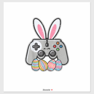 Oster-Gaming-Controller-Hasenhörner Jungen Kinder  Aufkleber