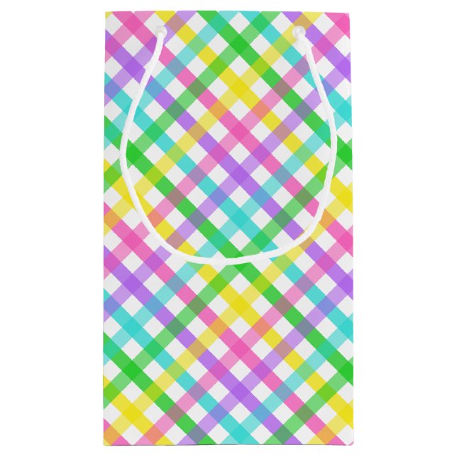 Oster-Gingham-Geschenktasche 8 Kleine Geschenktüte (Rückseite)