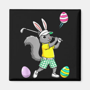Oster-Golf-Hase Kaninchen Golfer Golfspieler Dad Magnet