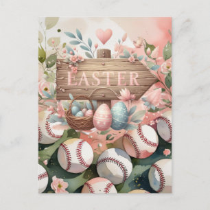 Oster-Grußkarte Baseball Feiertagspostkarte