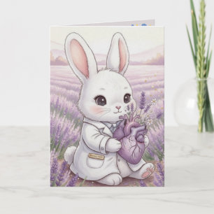 Oster-Grußkarte, Doktor-Hasen-Geschenk für die Ges Karte