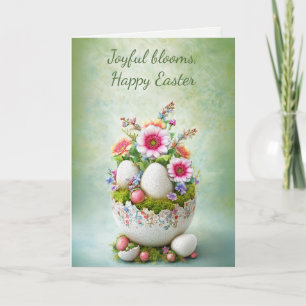 Oster-Grußkarte Floral Frühling Elegant Dankeskarte