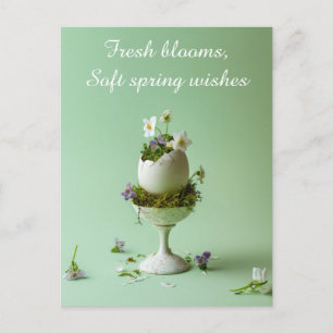 Oster-Grußkarte Floral Frühling Elegant Postkarte