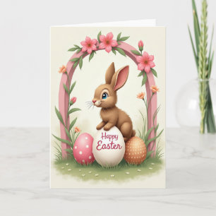 Oster-Grußkarte mit Hase Karte