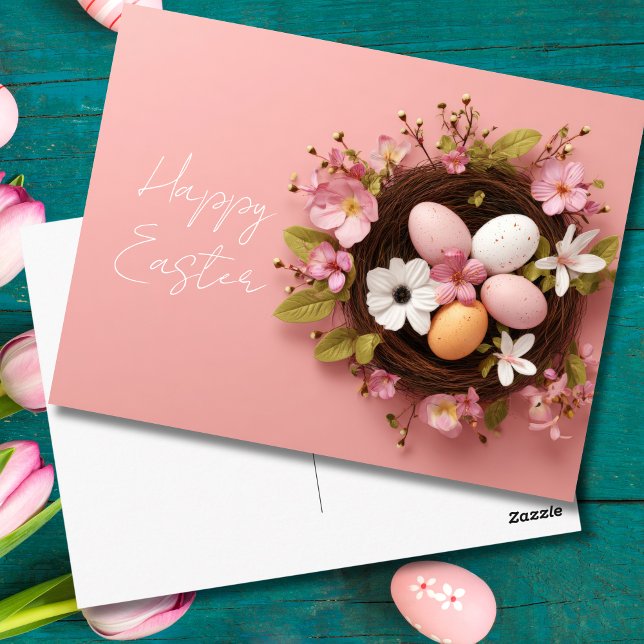 Oster-Grußkarte mit Ostereiern Postkarte (Von Creator hochgeladen)