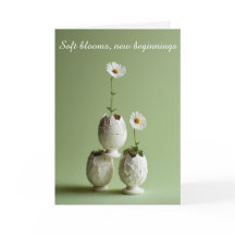 Oster-Grußkarte sanfter Frühling Minimal
