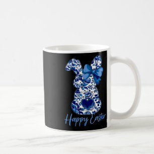 Oster-Hase mit Chinesischem Blumendekor und süßer Kaffeetasse
