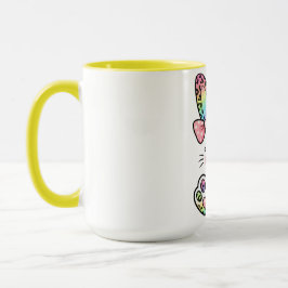 Oster-Hasen-Regenbogen Tasse