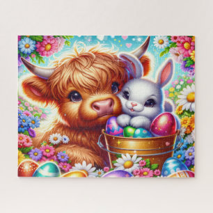 Oster-Hochlandkuh-Puzzle
