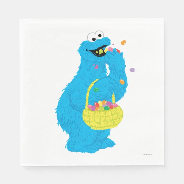 Oster-Keks-Monster Serviette (Vorderseite)