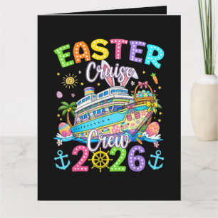 Oster-Kreuzfahrt-Crew 2026 passende Familienferien Dankeskarte