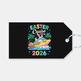 Oster-Kreuzfahrt-Crew 2026 passende Familienferien Geschenkanhänger