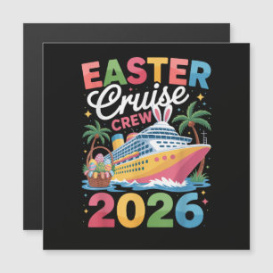 Oster-Kreuzfahrt-Crew 2026 passende Familienferien Magnetkarte