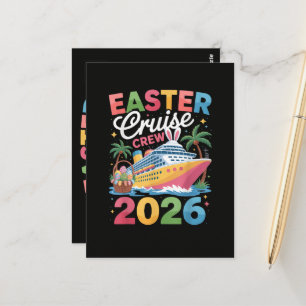 Oster-Kreuzfahrt-Crew 2026 passende Familienferien Postkarte