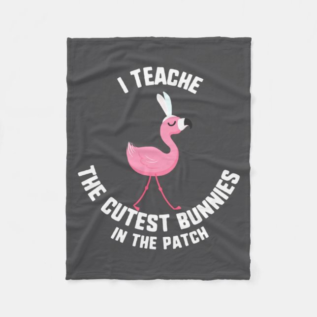 Oster-Lehr-Cutest-Hasen-Patch-Illustration Fleecedecke (Vorderseite)