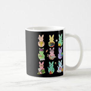 Oster-Lehrer-Hase Frohe Ostern Ei Retro-Lehrer Kaffeetasse